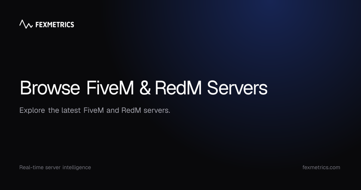 FiveM & RedM Servers in Sweden | Fexmetrics
